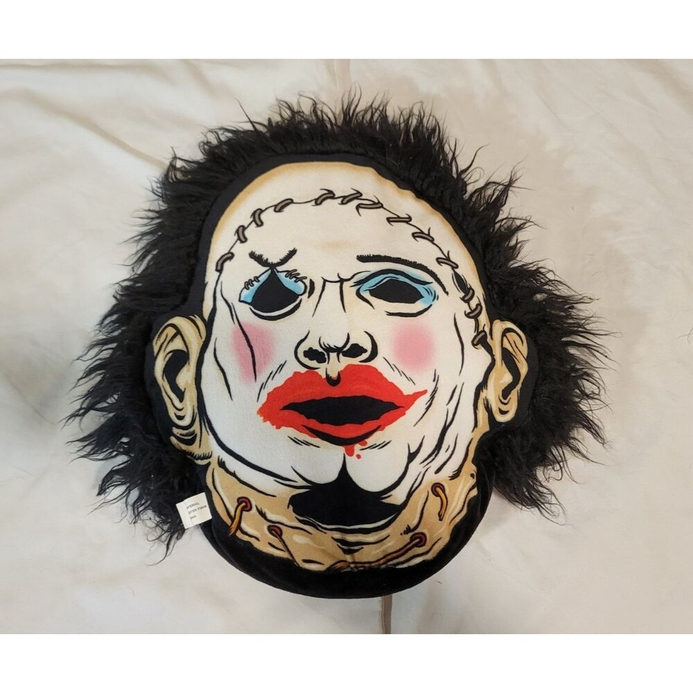 Creepy Co. Texas Chainsaw Massacre LEATHERFACE PILLOW Plush Cushion Horror